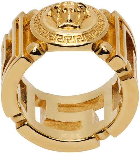 tresor ring versace|Versace gold ring.